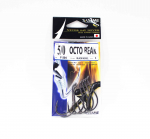 Sasame F-304 Octopus nokakonks, must suurus 5/0 (4668)