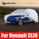 Full Car Covers Indoor Outdoor Waterproof Anti Oxford cloth Dust Sun Rain Protection For Renault CLIO 3 4 MK3 MK4 For Renault CLIO gray