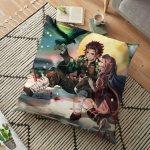 Demon Slayer padjap&uuml;&uuml;r Kimetsu No Yaiba Decor Cartoon padjap&uuml;&uuml;r Kamado Tanjirou pol&uuml;estrist padjap&uuml;&uuml;r kodu diivanile 45cm 13