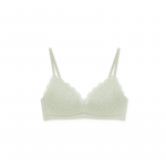 Prantsuse Triangle Cup pitsist rinnahoidja ilma terasr&otilde;ngata t&uuml;drukutele seksikas suvine &otilde;hukese osaga kogutud fikseeritud karikaga rinnahoidja S must