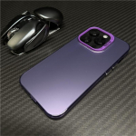 Luksuslik lasermetallist Aurora v&auml;rvi l&auml;bipaistev matt &uuml;mbris iPhone 11 12 13 14 Pro Max k&otilde;vast akr&uuml;&uuml;list p&otilde;rutuskindel kaitseraua kate iPhone 14 Pro Max must