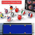 4 tk lipu numbrim&auml;rgi raam Turvakruvi poltide korgid auto veoauto katted takistavad numbrim&auml;rkide ja kaunistuste eemaldamist 8Z 1