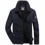 Talvine fliisist teksajakk Meeste puuvillane jakk Meeste avar lambaliha fliisjakk L khaki