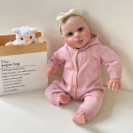 19-tolline Reborn Baby Doll Newborn Sebby Make-up K&auml;sitsi valmistatud 3D nahk Mitmekihiline maalimine Kollektsioneeritav Kunstnukk