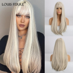 S&uuml;nteetilised pikad sirged hallid valged parukad tukkidega Parukas naistele peo&otilde;htule Cosplay Lolita juustele kuumakindel, looduslik