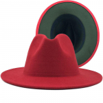 talvine v&auml;limine punane sisearmee roheline villane vildist Jazz Fedora m&uuml;tsid &otilde;hukese v&ouml;&ouml;pandlaga Meeste naiste laia &auml;&auml;rega Panama Trilby Cap X XL 56-58CM