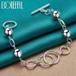 Helmestega k&auml;ev&otilde;ru 925 h&otilde;bedast naiste peokaunid ehted 20cm