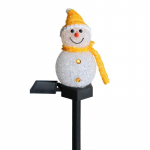 P&auml;ikeseenergial t&ouml;&ouml;tav v&auml;ike lumememm LED maapealne valgusti &Otilde;ues veekindel valgustundlik maastikuvalgusti J&otilde;ulu&otilde;ue aia dekoratiivvalgusti 1PC punane