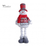 J&otilde;ulune pl&uuml;&uuml;sist nukudekoratsioon, sisset&otilde;mmatav jalg, t&auml;idisega, seisev j&otilde;uluvana, lumememm, p&otilde;hjap&otilde;drast pehmikud Kodu P&uuml;hade peolaua kaunistus Uus Snowman