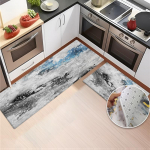 Moodne Abstract Print K&ouml;&ouml;gimatid P&otilde;randale Samet pehme k&auml;snmatid Libisemisvastane imav vannitoavaip 40x60cm 1pcs