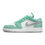 Air Jordan 1 Low SE GS Uus Smaragd Laste Tossud Valge Hele-Teras-Hall Takso DO8244-301 35.5