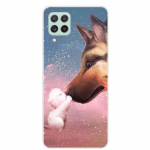 Samsung A22 &uuml;mbrise silikoonist pehme Wolf Lion lillelise telefoni kate jaoks Samsung Galaxy A22 5G 4G GalaxyA22 A 22 &uuml;mbrises TPU Clear Funda Samsung A22 4G