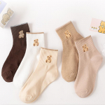 5 paari sokke Naiste puuvillane Hoia soojas Pruunid Sokid Naljakas Armas multikas termosokid 5 Pairs
