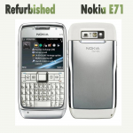 Renoveeritud Nokia originaal lukustamata Nokia E71 QWERTY klaviatuuriga mobiiltelefon No charger hall v&auml;rv