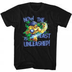 Street Fighter Beast Unleashed Slim Fit must unisex T-s&auml;rk S