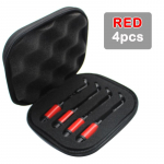 4tk Kalastuskiikujate poolide komplekt Metallkett tsingisulamist hokikepp 4 v&auml;rvi toru saadaval karpkalap&uuml;&uuml;gi terminali tarvikute jaoks