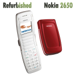 Renoveeritud Nokia Originaal Nokia 2650 Avatud Mobiiltelefon 1 SIM-kaardiga Simple set punane