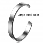 Lihtne avatav C-kujuline 8 mm meeste ja naiste kolmev&auml;rviline titaanterasest k&auml;ev&otilde;ru