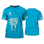 Hambaarstid S&auml;rgid O-kaelusega Isikup&auml;rastatud &otilde;dede Naiste T-s&auml;rk Vormiriietus 3D-prindiga l&uuml;hikeste varrukatega kombinesoonid Naiste &uuml;lisuured naisteriided M