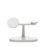 30 W magnetiline juhtmevaba laadija alus iPhone'ile 15 14 13 12 Pro Max Apple Watch 8 7 Airpods Pro 3-&uuml;hes telefoni kiirlaadimispunkt must