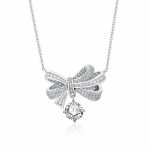 Luksuslik D v&auml;rvi &uuml;mmargune briljantne 2,0 CT Moissanite Pedant kaelakee 925 Sterling Silver Diamond kaelakee peen ehtepidu China