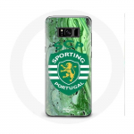Samsung Galaxy S8 &uuml;mbris scp sportliku portugali rohelise taustaga