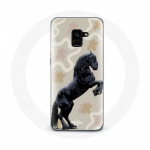 &Uuml;mbris Samsung Galaxy A8 Plus friisi musta hobuse t&otilde;ugu jaoks