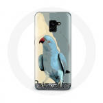 &Uuml;mbris Samsung Galaxy A8 Plus Parakeets Parrots Blue jaoks