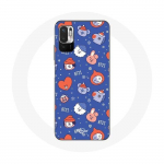 &Uuml;mbris Xiaomi Redmi Note 10 5G BTS Bangtan Sonyeondan BT21 Christmas 2023 jaoks