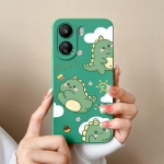 Xiaomi Redmi Note 13 Pro 13R 13C K60 Ultra K70 Pro K70E &uuml;mbrisele armsa dinosauruse k&otilde;rgekvaliteedilise matt vedela silikoonist tagakaane kaitsekesta kaitserauad Redmi Note 13 5G