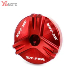 Motorcycle Green CNC Oil Filler Cap Plug Cover cap For Kawasaki NINJA ZX14R ZX-14R 2012- ZZR1400 ZZR 1400 ZX1400 Accessories