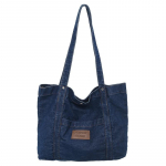 Denim l&otilde;uendist &otilde;lakott Naiste suure mahutavusega ostukott Tote Bag K&auml;ekott tumesinine v&auml;rv