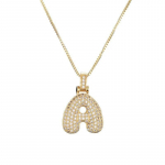 Mood Kuup Tsirkoon 26 T&auml;hte Kaelakee Ripats Initsiaalne V&otilde;lu Meestele Naistele Roostevaba Teras A-Z T&auml;hestik Hip Hop Ehted Kingitus