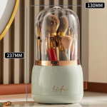 360&deg; p&ouml;&ouml;rlev meigipintslite hoidik Kaasaskantav lauaarvuti meigikorder Kosmeetikatoodete hoiukarp meigit&ouml;&ouml;riistad ehtekonteiner valge