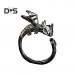 Vintage punk s&otilde;rmused naistele Meeste gooti s&otilde;rmused Flying Dragon Gooti s&otilde;rmused sulamist avatud reguleeritavad s&otilde;rmused ehted must