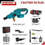 ONEVAN 3500W 200bar harjadeta elektriline k&otilde;rgsurvepesur autopesuri veep&uuml;stol Aia kastmist&ouml;&ouml;riist Makita 18V aku jaoks 2 Battery Set
