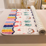 Uus Milk Velvet tepitud madrats, flanell, paksendatud &uuml;hev&auml;rviline tatami matt madratsi kaitsematt 90*200cm