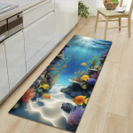 Natural Scenery Pehme k&ouml;&ouml;givaip V&auml;simusvastane K&ouml;&ouml;givaip Veekindel libisemisvastane Vaibakomplekt Jooksuvaip Voodivaip Imav vaip k&ouml;&ouml;gi jaoks 120*160cm