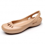 Veekindlad ja hingavad perforeeritud kingad suvel vihmaperioodil vaba aja ja moekad rannaturism naiste v&auml;ljal&otilde;igetega sandaalid &uuml;hev&auml;rvilised mitmek&uuml;lgsed 35 kuld