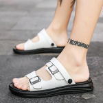 Sandaalid Meeste sussid Meeste suvesandaalid ja sussid Korea rannajalatsid V&auml;lijalatsid 40 valge