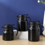 Teekann Kaasaskantav veekeetja Suure mahutavusega isolatsiooniga kohvikann Home Stuffy tee teekann. 800ml must