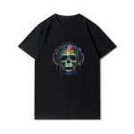 USA suurus plusssuurus S-3XL 30 mustriga suvine Harajuku meeste T-s&auml;rk Skull Print Oversize T-s&auml;rk &Uuml;markaelus T-s&auml;rk vabaaja puuvillased topid XXXL