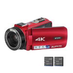 ORDRO HDR-Z88 4K Digitaalne videokaamera 30MP videokaamera DV salvestaja 3,0-tolline IPS puutepaneel 10x punane