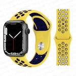 Apple Watchi rihm 44 mm 40 mm 49 mm 45 mm 41 mm 42 mm 45 mm silikoonist spordik&auml;ev&otilde;ru korrea iWatch Series Ultra 8 SE 7 6 5 4 3 rihmaga 42mm 44mm 45mm 49mm kollane