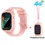 GPS SOS 4G Kids Smart Watch Lastele HD videok&otilde;ne asukoha j&auml;lgija SIM-kaart Laps Veekindel Sport Nutikell Kell Kingitused roosa