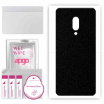 apgo Protective Skin Sticker for the back compatible with Sharp Aquos Zero 2, Wrap Film, Foil, Vinyl - Pattern Matte Black