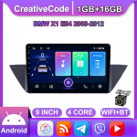 Traadita Android Auto raadio autoraadio Carplay BMW X1 E84 2009-2012 jaoks Multimeedia videopleier GPS-navigatsioon WIFI 1+16GB 1+16GB