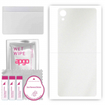 apgo Protective Skin Sticker for the back compatible with Sony Xperia X Performance, Wrap Film, Foil, Vinyl - Pattern Matte Transparent