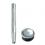 Vastupidav stantsitud auguga kl&otilde;pskinnitus, vajutada needinupule DIY nahast k&auml;sit&ouml;&ouml;komplekt 201 Setting Tool + Round Base