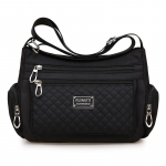 Mood mitme taskuga &otilde;lakott naiste veekindel Oxford Crossbody kott T&auml;iesti uus Messengeri k&auml;ekott Ostlemine Mom Tote 27*10*19cm must